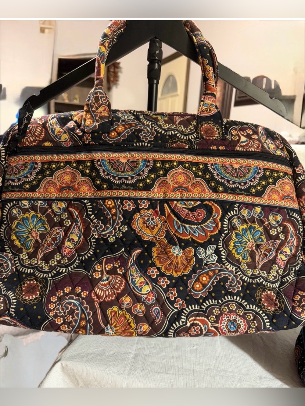 Vera Bradley Quilted Paisley Travel Tote Bag in Multicolor